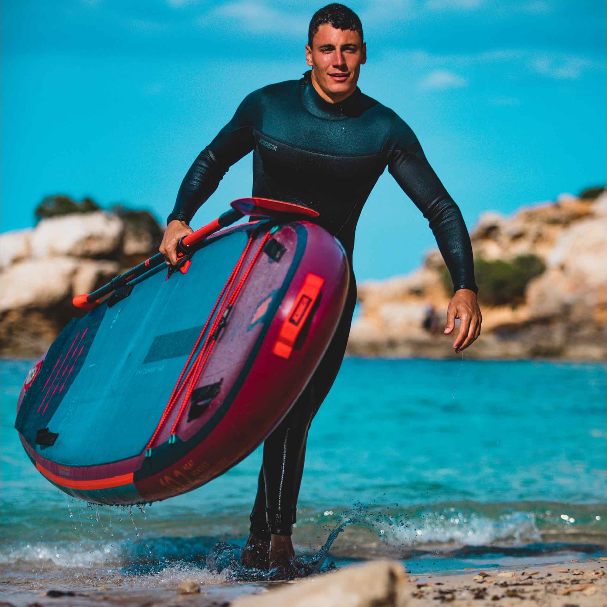 2026 Jobe Heren Yukon 4/3mm Rug Ritssluiting Gbs Wetsuit 303522026 - Black